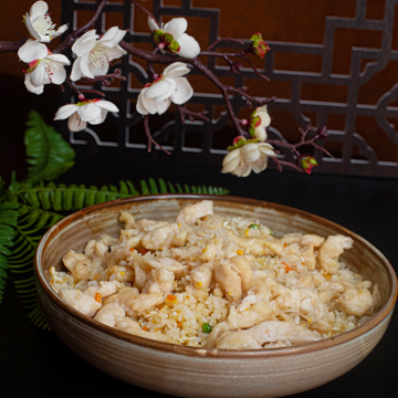 Riz sauté au poulet